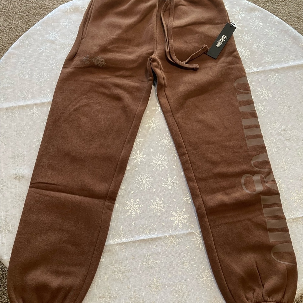 Civil Regime Brown Cuffed Sweatpants